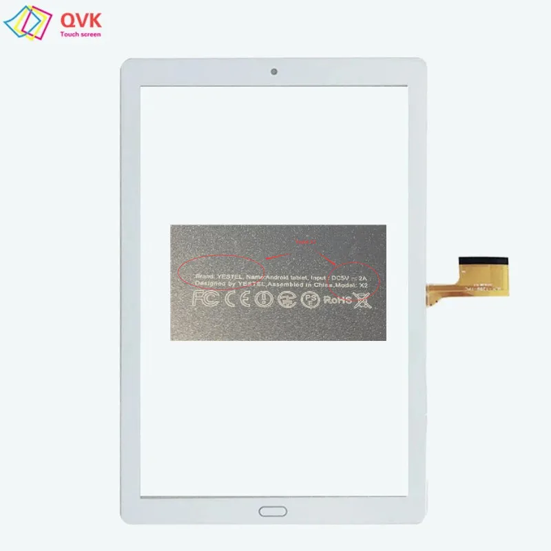 Polegada Capacitiva Touch Screen Digitalizador Painel de Vidro para Yestel x2 X22 Mid para Crianças Mjk1289-fpc 10.1