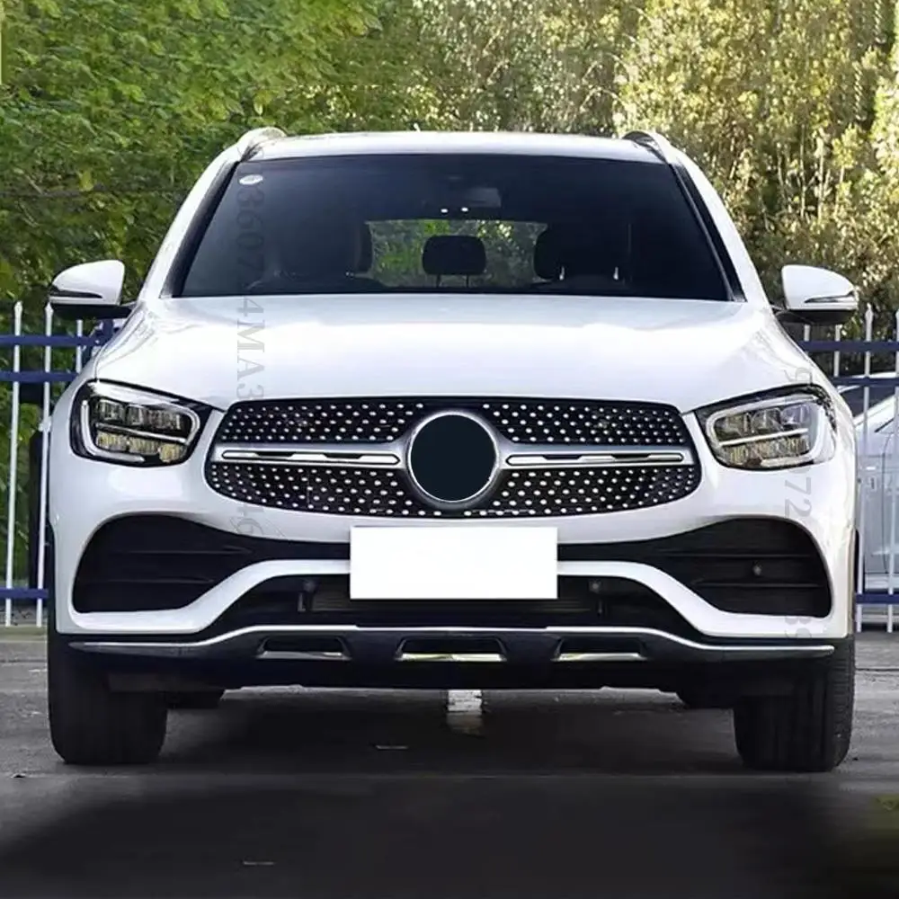 Frontstoßstangengrill Haubengrill für Mercedes Benz GLC X253 200 220 300 Facelift GT Diamond Style Mesh Grid Tuning 2019 2020 2021 – Detail 4
