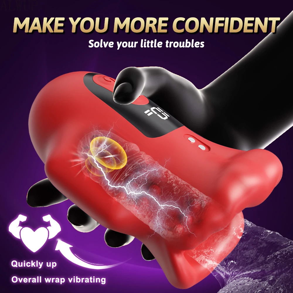Männlicher Masturbator Vibrator Penis Training Verzögerung Vibration Ejakulation Eichel Training Penis Ausdauer Erwachsene Sex Spielzeug für Männer 1