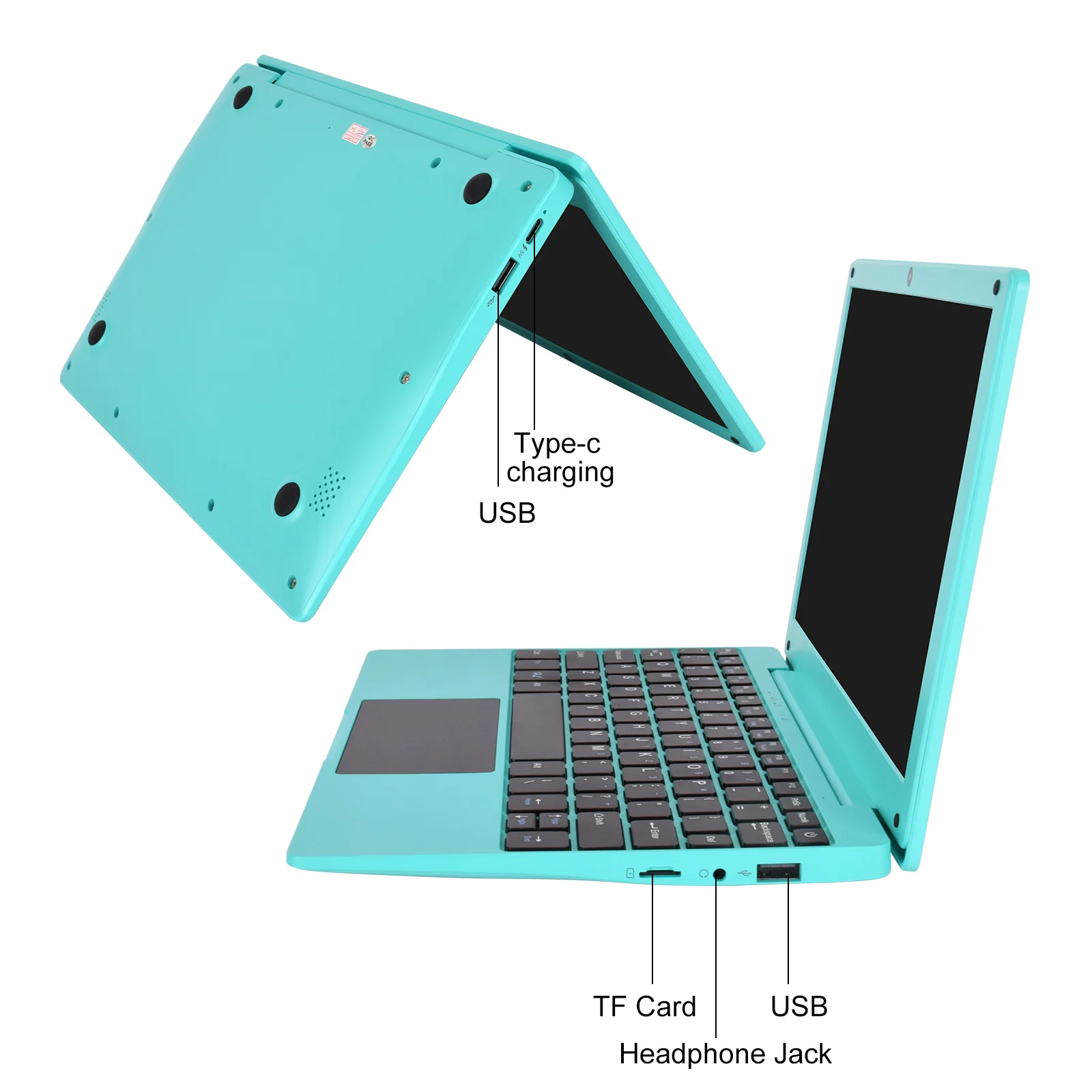 2024 NEW Netbook Computer 10.1 inch Quad Corer 2GB+64GB Ultra Thin and Light Netbook A133 CPU Computer Wi-Fi USB 5