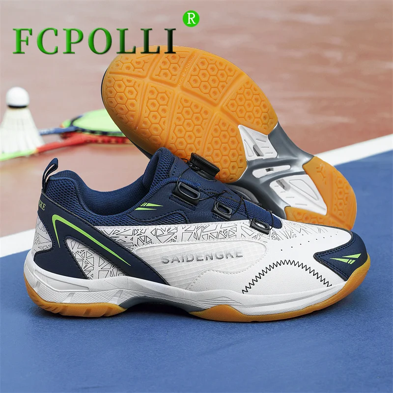 

Professional Badminton Shoes Unisex Non-Slip Wearable Indoor Court Shoe Couples Quick Lacing Tennis Shoes Men Women Size 36-45