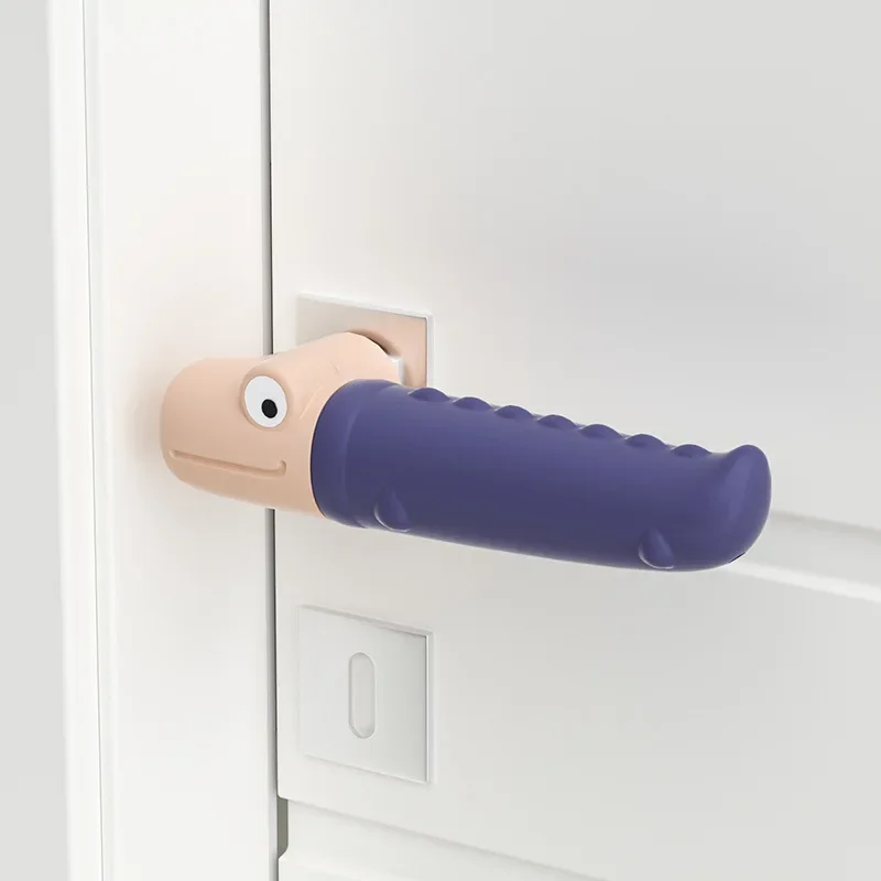 Anti-collision Silicone Door Knob Cover Static-free Baby Safety Handle Sleeve Home Accessory Bedroom Living Room Wall Covers