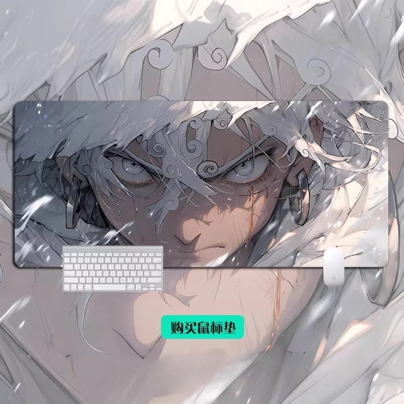 고화질 원피스 마우스 패드 사무실 데스크탑 패드 대형 애니메이션 게임 테이블 매트 노트북 키보드 미끄럼 방지 마우스 패드