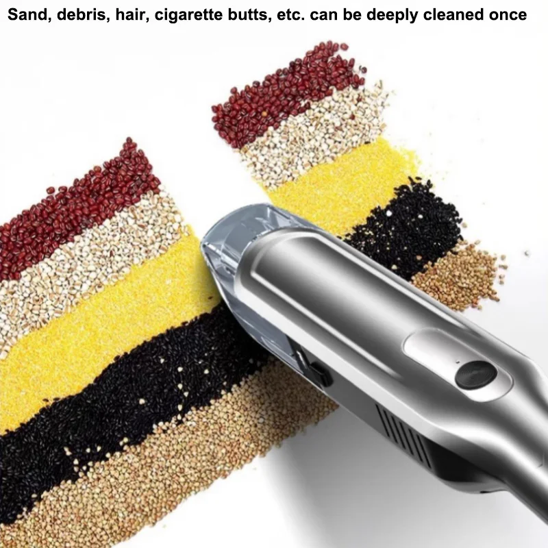Wireless Car Vacuum Cleaner 19800Pa 80W Mini Handheld Strong Suction Cleaning Machine Appliance Cleaner for Home Office Car