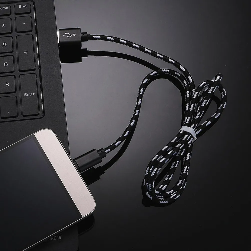 1미터 헤비듀티 나일론 편조 마이크로 USB 충전 케이블, 스마트폰용 고속 데이터 전송