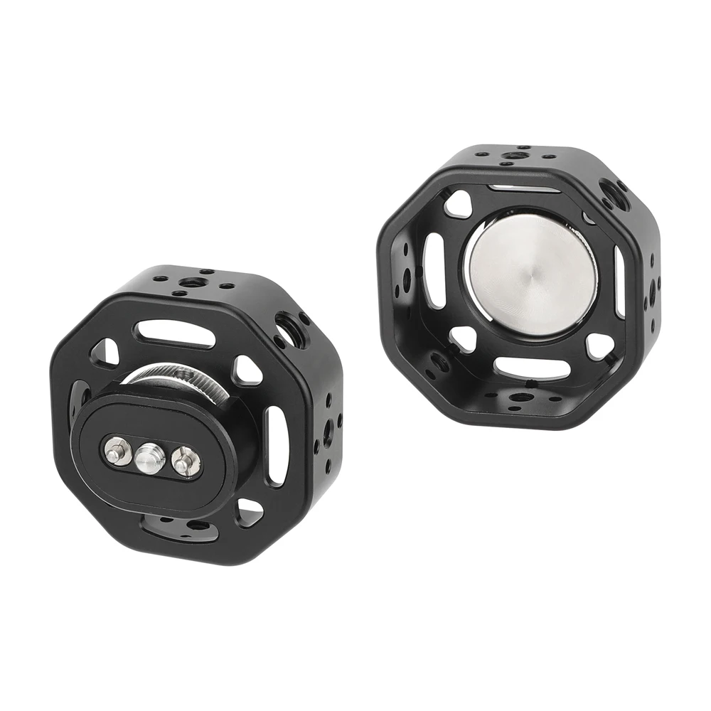 Camera Round Side Handgrip with 1/4"-20 Thumbscrew Mount Rosette Arri Style Hand