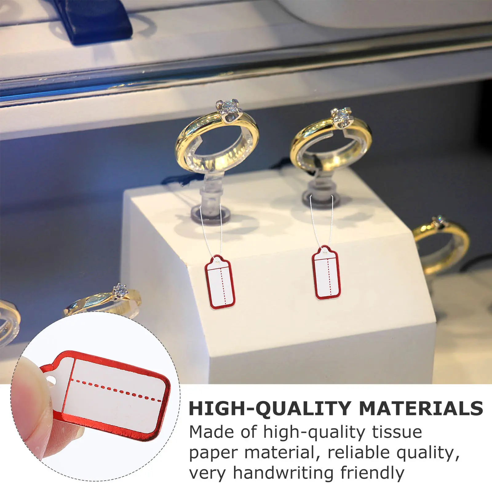 500pcs 종이 가격 라벨 선물용 필기 태그 쥬얼리 디스플레이 행택 공예 봉제 노트 태그 휴대용 라벨