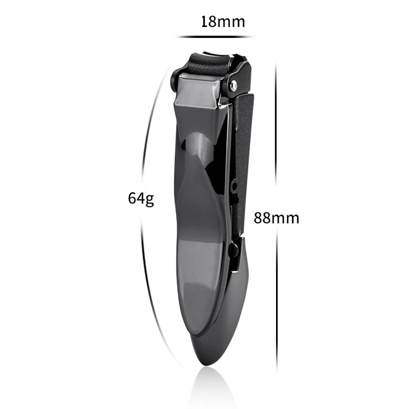 Nail Clipper Set File Stainless Steel Anti Splash Finger Cutter Manicure Tool Designer Catcher Ingrown Toenail Scissors Pedicure