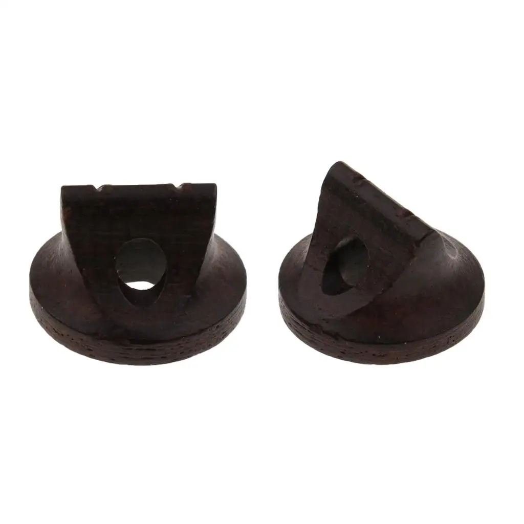 Pack of 2 Ebony Wood Erhu Bridge Chinese Traditional Violin