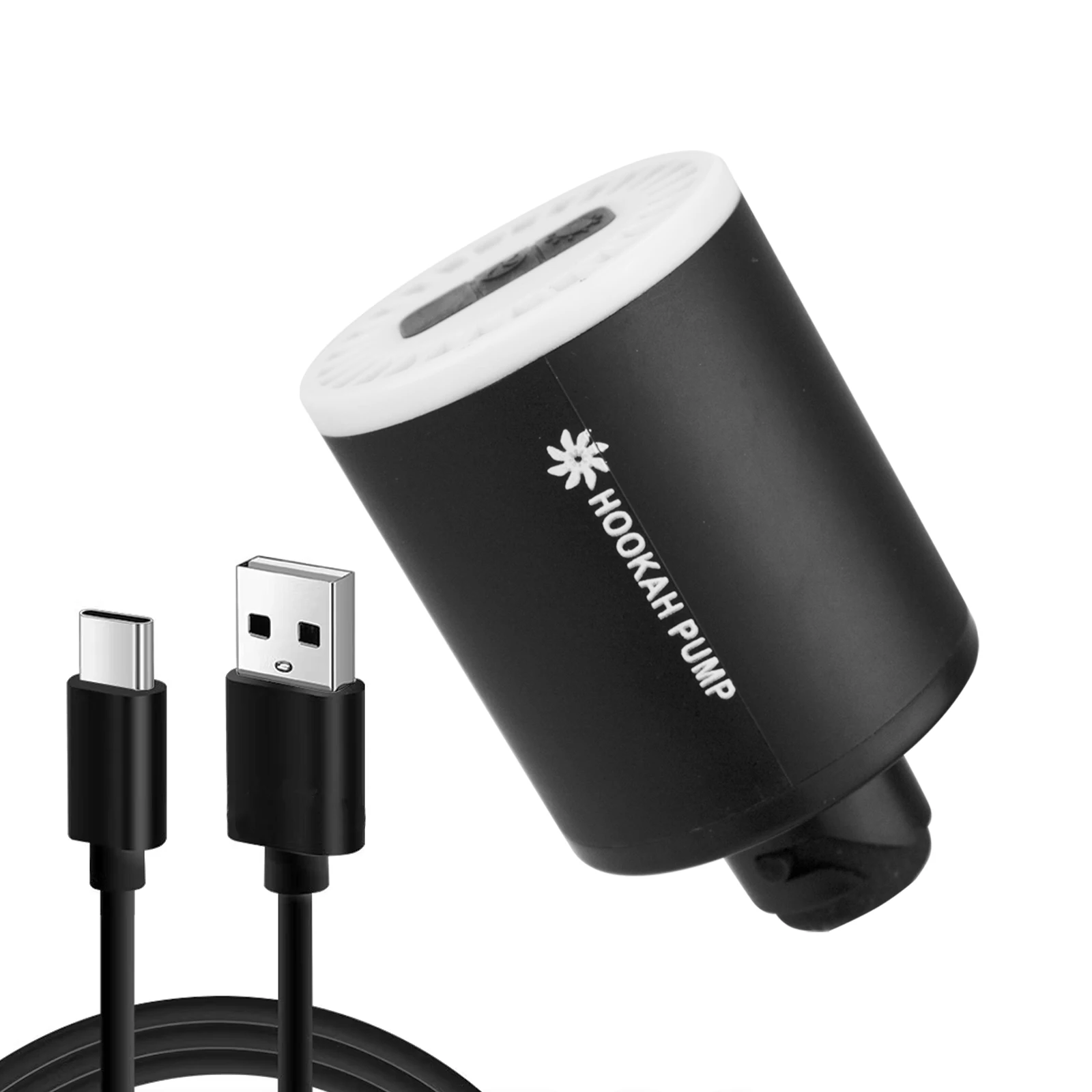 ElectricHookahPumpwith1300mAhRechargeableBatteryLedLightMini