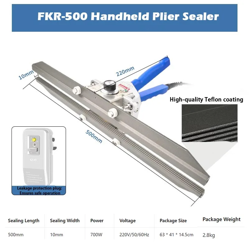 Professional Electric Impulse Sealer Hand Sealing Machine 20/30/40/50cm Length S