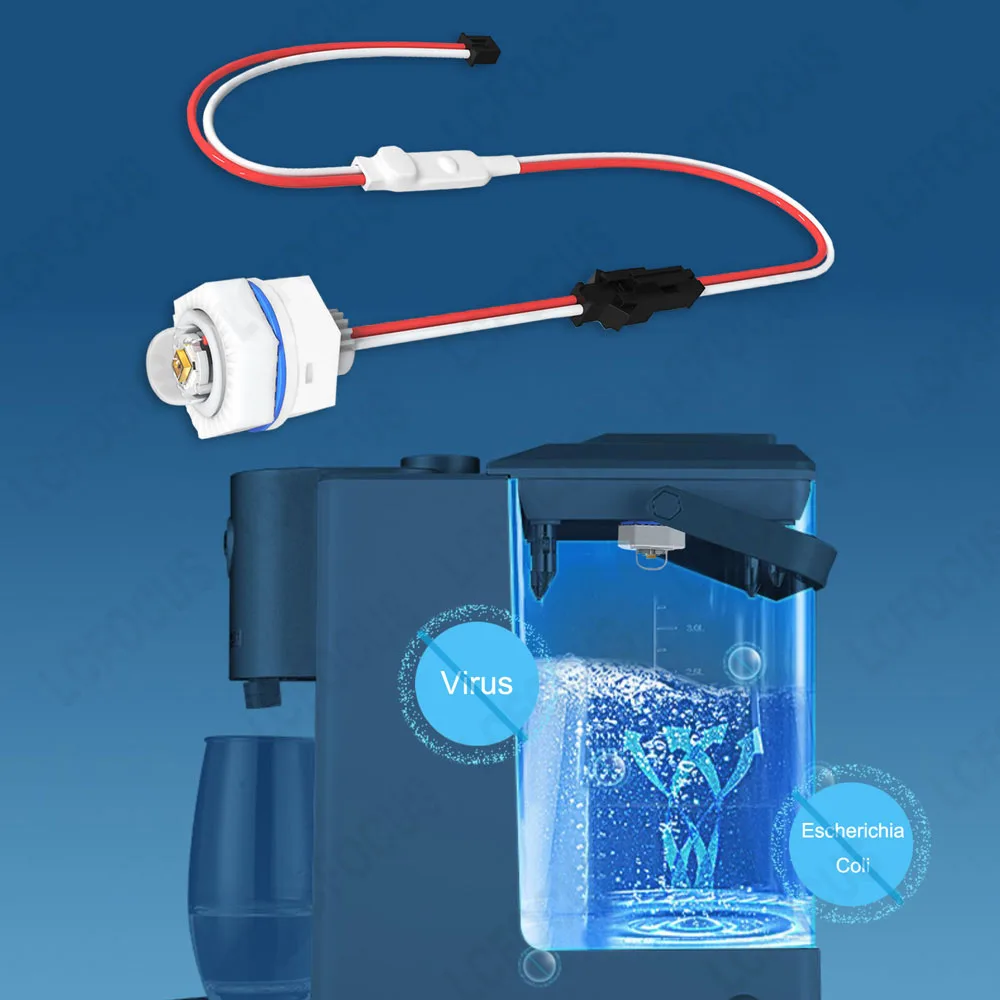 Waterproof Deep UV LED Ultraviolet Lamps 265nm 270nm 275nm 280nm UVC 12V 24V For Water Purification Disinfection Sterilization