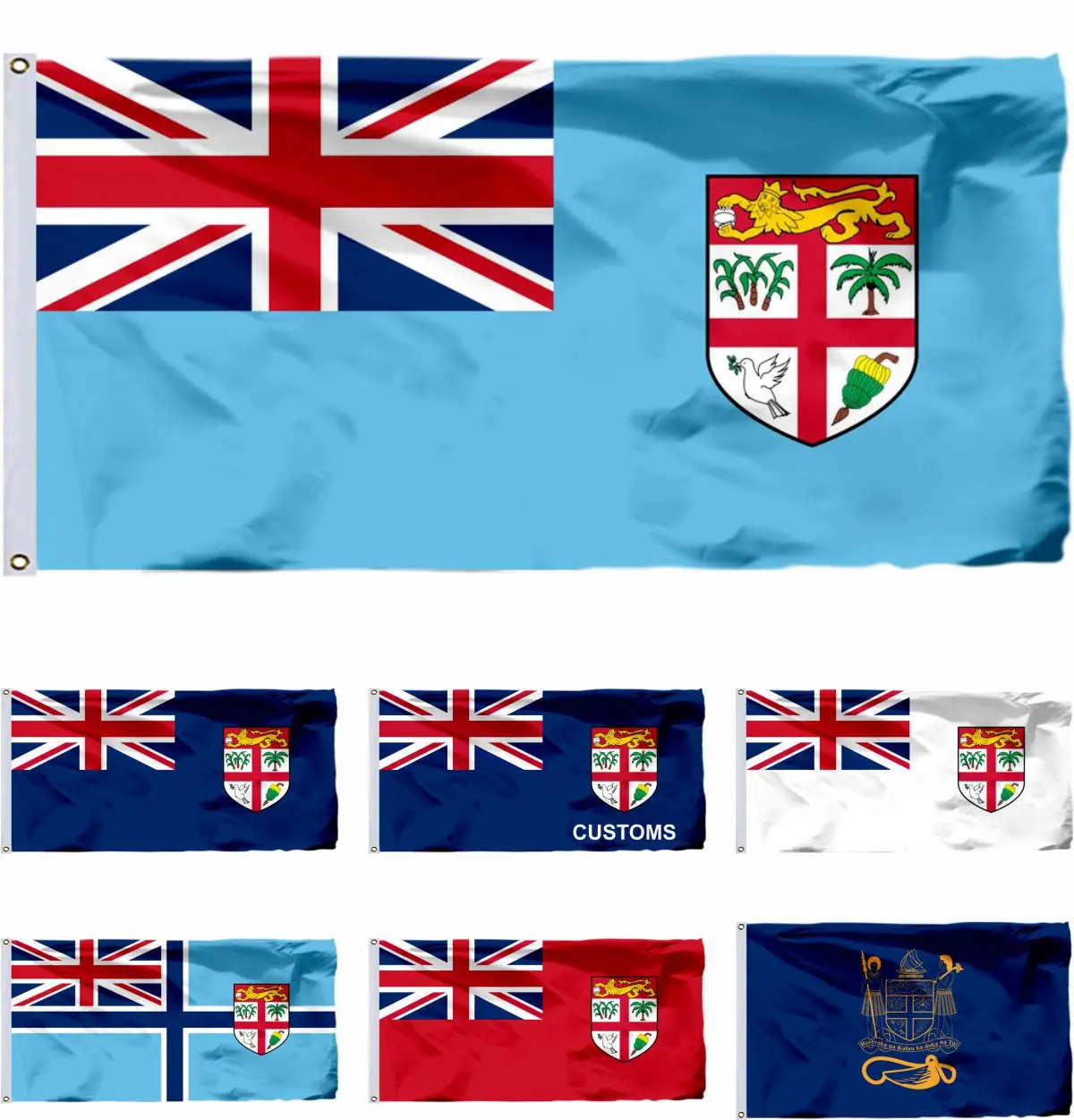 

Fiji President Flag 3X5FT FJ Naval Ensign Banner 90X150CM 21X14CM 3X6FT 40x60cm