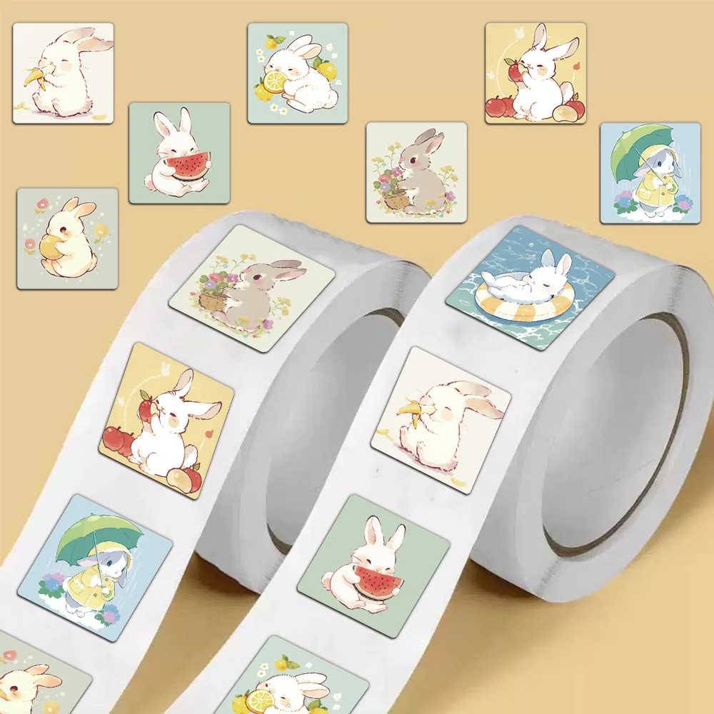 500PCS Little Rabbit's Summer Roll Stickers Cross border Hot Selling ...
