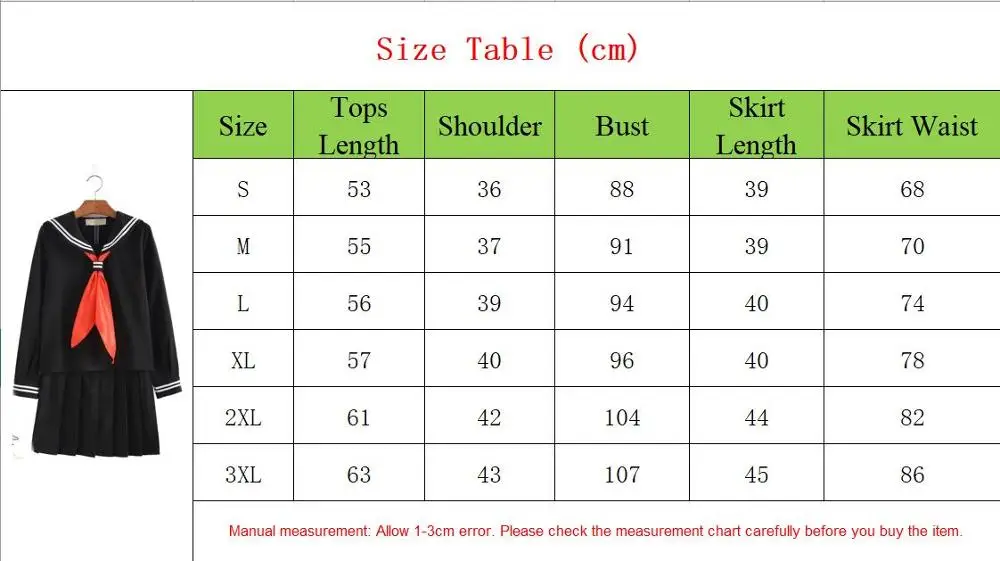 S-3XL Sailor Suit School Jigoku Shoujo Enma Ai Summer Uniform Students Cloth Tops Skirts Sweater Anime Cosplay Costumes japanese school uniform