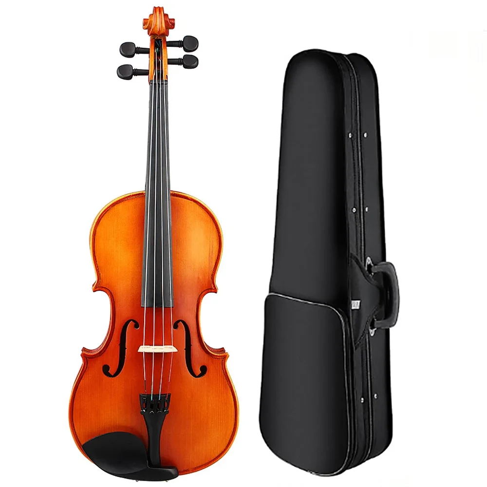 Astonvilla VA-10 Viola Natural Acoustic Viola Spruce Panel 16 Inch with Case Bow Cleaning Cloth Strings Shoulder Rest