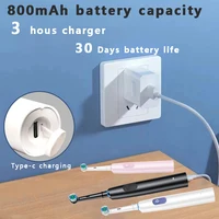 Electric Toothbrush Rotary Cleaning Teeth Brush Waterproof Electronic Tooth Brush With Timer Rechargeable Toothbrush with 8 Head 6