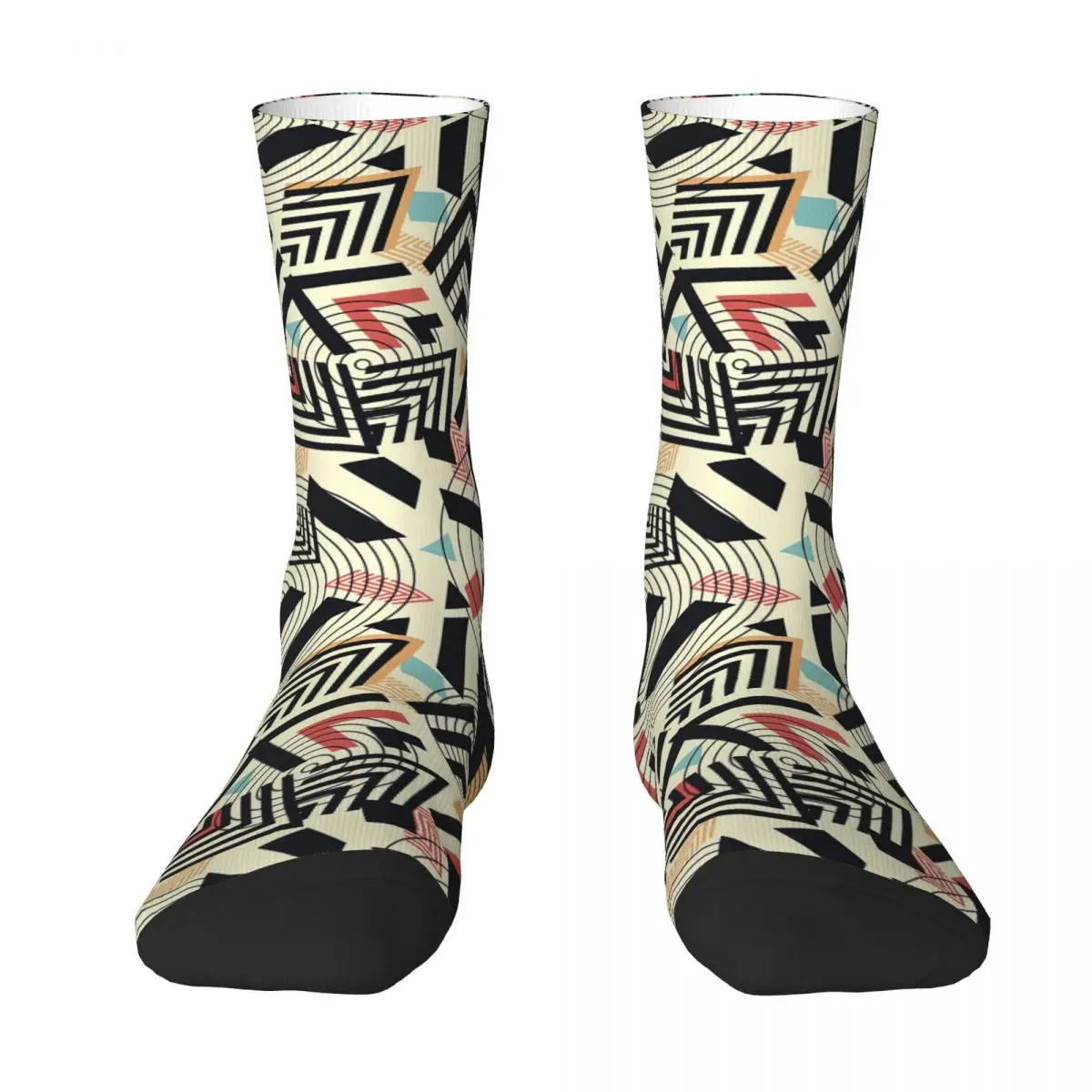 Бесшовные носки для взрослых с геометрическим рисунком, носки унисекс, мужские носки женские носки бесшовные носки для взрослых с абстрактным геометрическим современным рисунком носки унисекс мужские носки женские носки