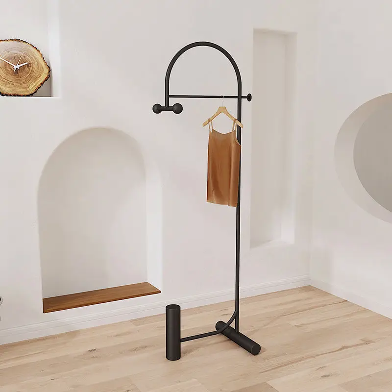 

Hooks Clothes Coat Racks Organizer White Standing Floor Support Hanging Black Coat Racks Bathroom Para Ropa Metal Furniture