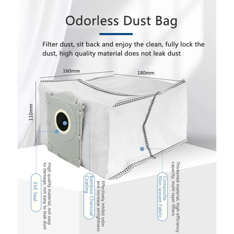 thumbnail image 2 of 6 Pack T50 Pro HEPA Filters - Replacement For ECOVACS DEEBOT Robot Vacuums 2 of 14
