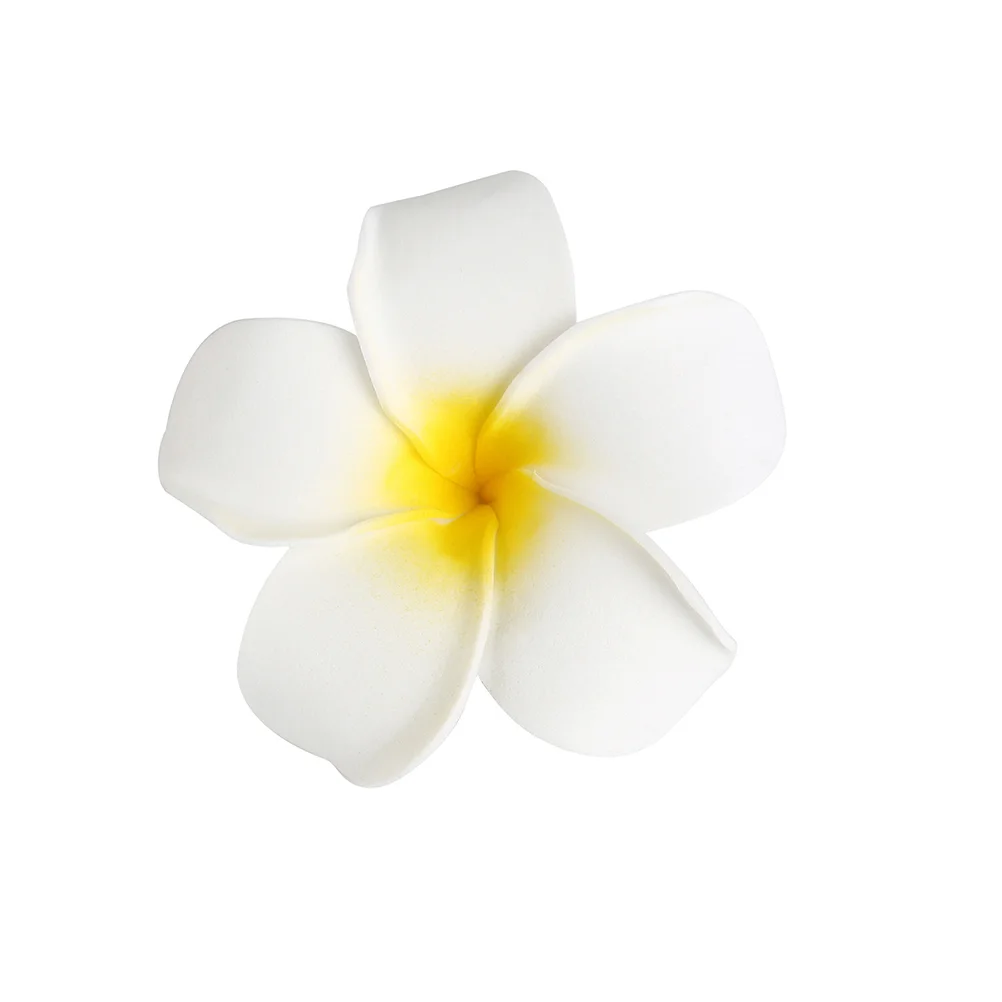 

25pcs Hawaiian Flower Clip Plumeria Flower Hair Clip Frangipani Hairclips Tropical Beach Wedding Bridal Barrette Hair Accessory