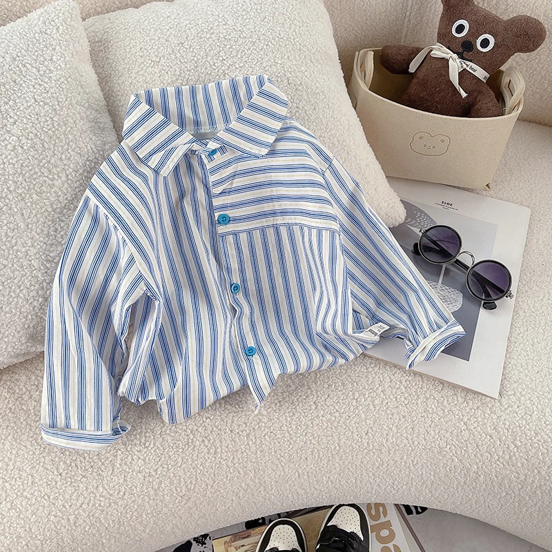 IENENS Shirt Clothes Baby Spring Thin Shirts Toddler Infant Boy Long Sleeve Tees Tops 1 2 3 4 Y Kids Girl Cotton Shirt