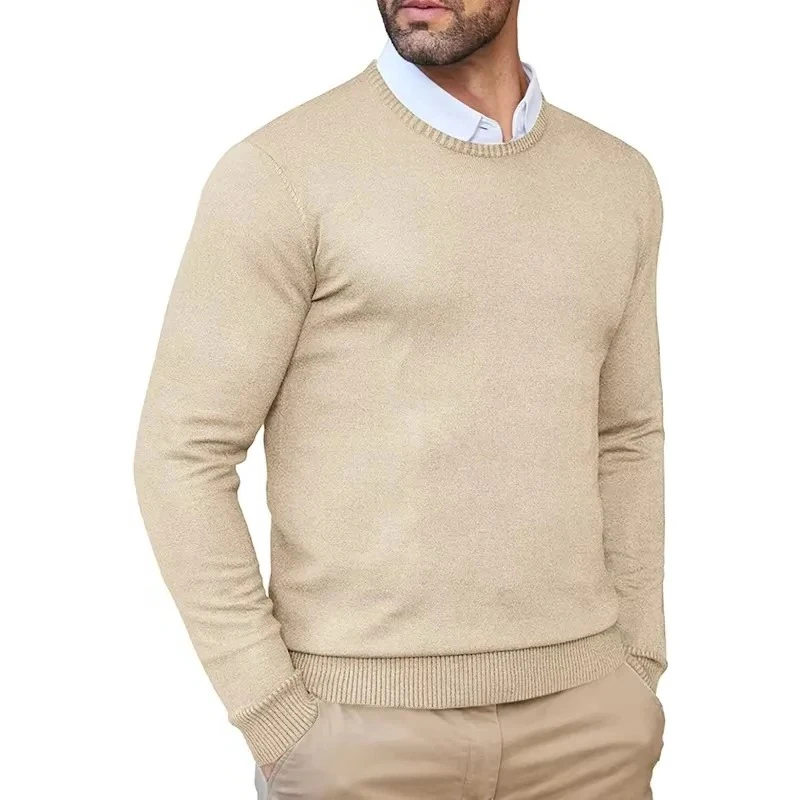 Animal Game Men's Knit Tshirts Crew Neck Pullover Sweaters Casual Knitwear Autumn Classic Soft Cold Blouse Winter Warm Knit Men