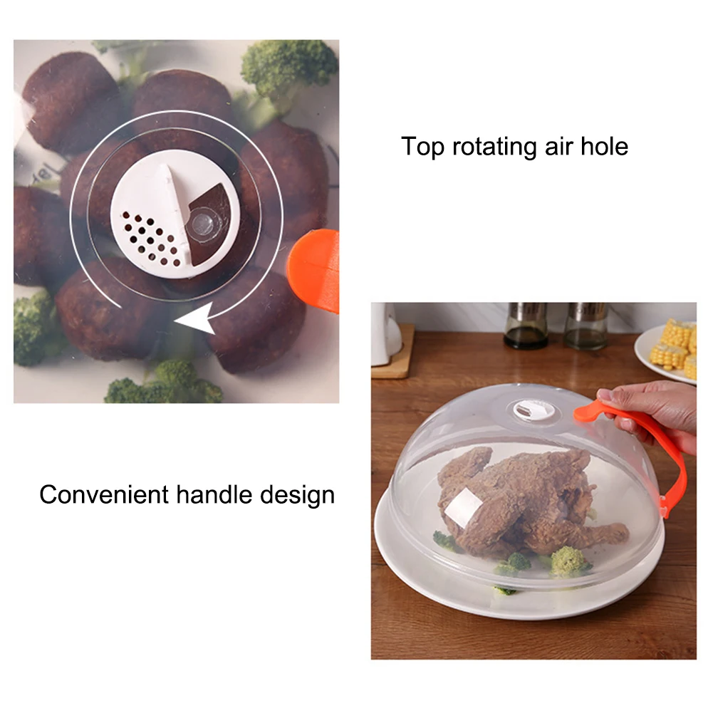 Microwave Food Cover Microwave Splatter Cover Anti Splatter Heating Sealing Cover Lid Fresh-keeping Plate Bowl Kitchen Splash Guard
