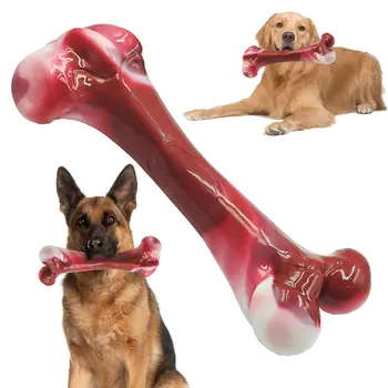 Ossa di cane, giocattoli per cani resistenti al sapore di pancetta Osso per cani di taglia grande/media/piccola, ossa di cane per la pulizia e l'addestramento dei denti