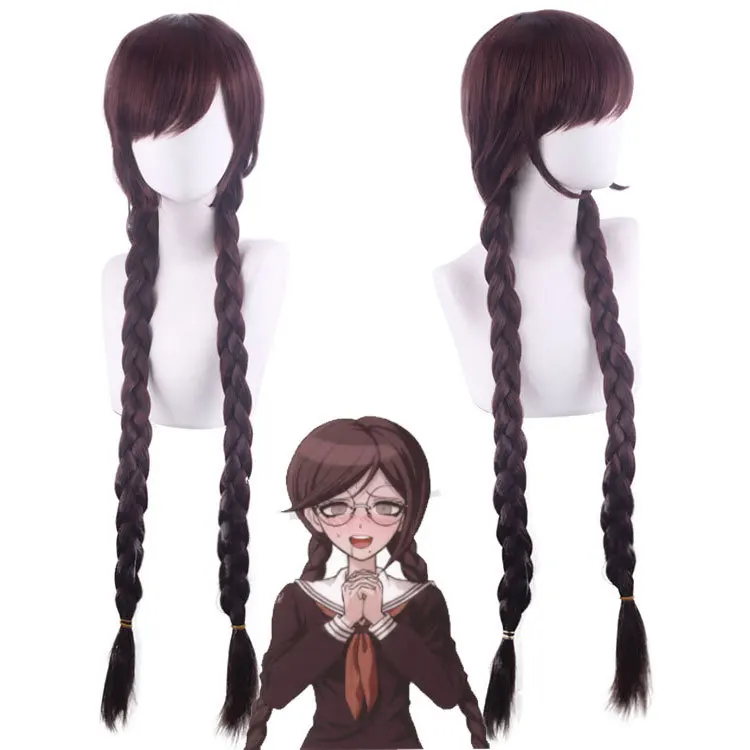 

Anime 100CM Cos Wig Projectile Round Dance on Breaking The Cartoon Wig of Toko Kishida Katsuwon Wigs