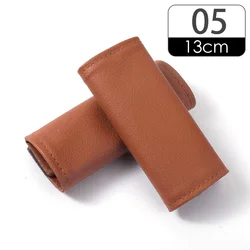 Premium Car Interior Door Handle Protector Covers - PU Leather Upholstery Armrest Trim, Set of 2 (05)