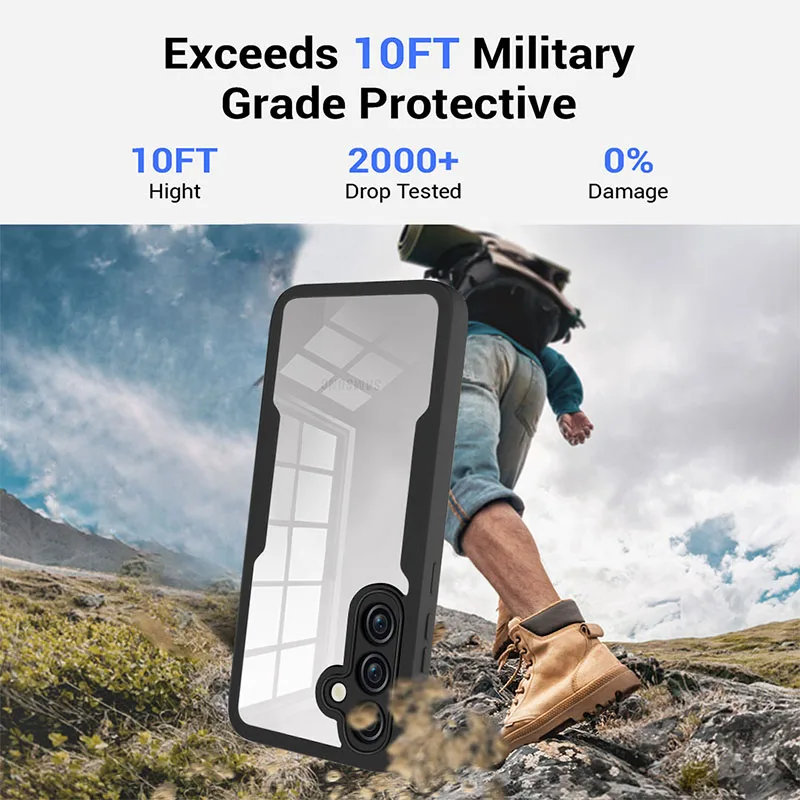 360 Full Body Protection Clear Case with Double-Sided Shockproof Cover