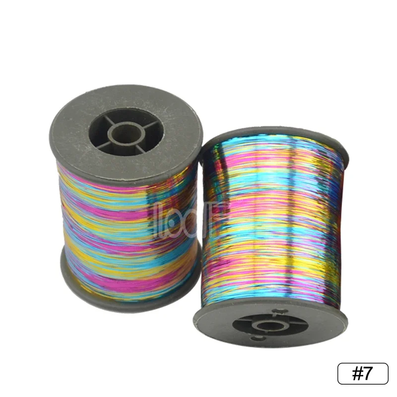 LOOF 1roll Hot 16colors 2000m(78740 inch)/roll colored Hair Tinsel for cosplay hair braid extension