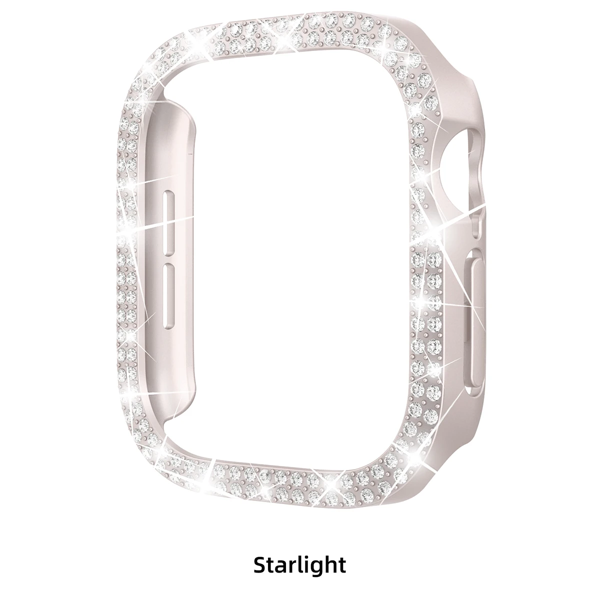 Elegant Bling Diamond Hollow Case for Apple Watch - Sparkling PC Bumper Protector Cover