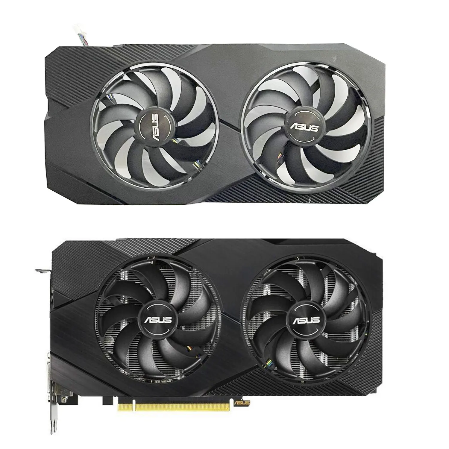 Original 6pin Fdc10h12s9-c Case e Ventilador para Asus Dual Rtx2060-o12g-evo Acessórios de Substituição de Placa Gráfica Novo