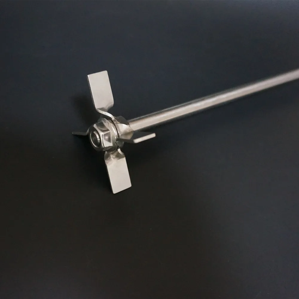 

1set lab 304 stainless steel four-leaf blade with rod 6cm 7cm paddle for laboratory mixer stirring equipment