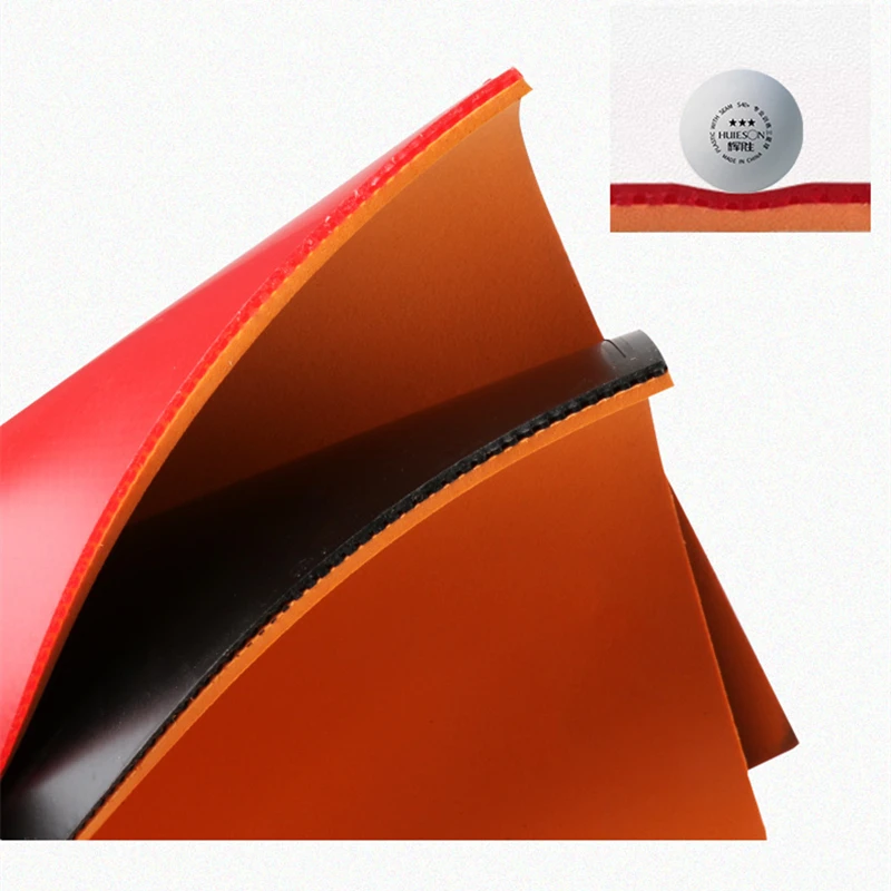 Huieson Table Tennis Training Rubber Sheet 2.2mm Thickness 39&deg; Hardness Sponge Sticky Ping Pong Rubber THUNDER table tennis rubber,table tennis sponge