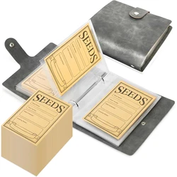 Garden Seed Storage Organizer with Self-Sealing Envelopes and Binder (1 Set)