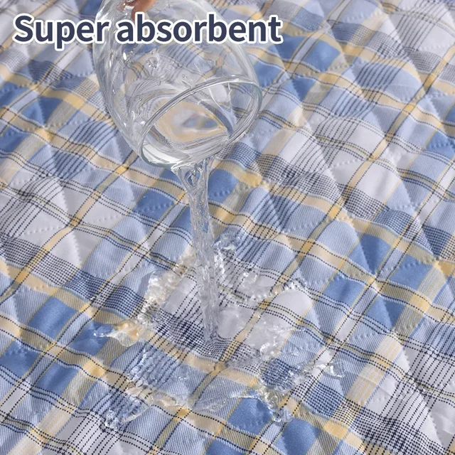 Dog Pee Pad Washable Absorbent Reusable Plaid Style Pet Training Mat Home Outdoor Seat Cover Dog Toilet Mat лежанка для собак 4