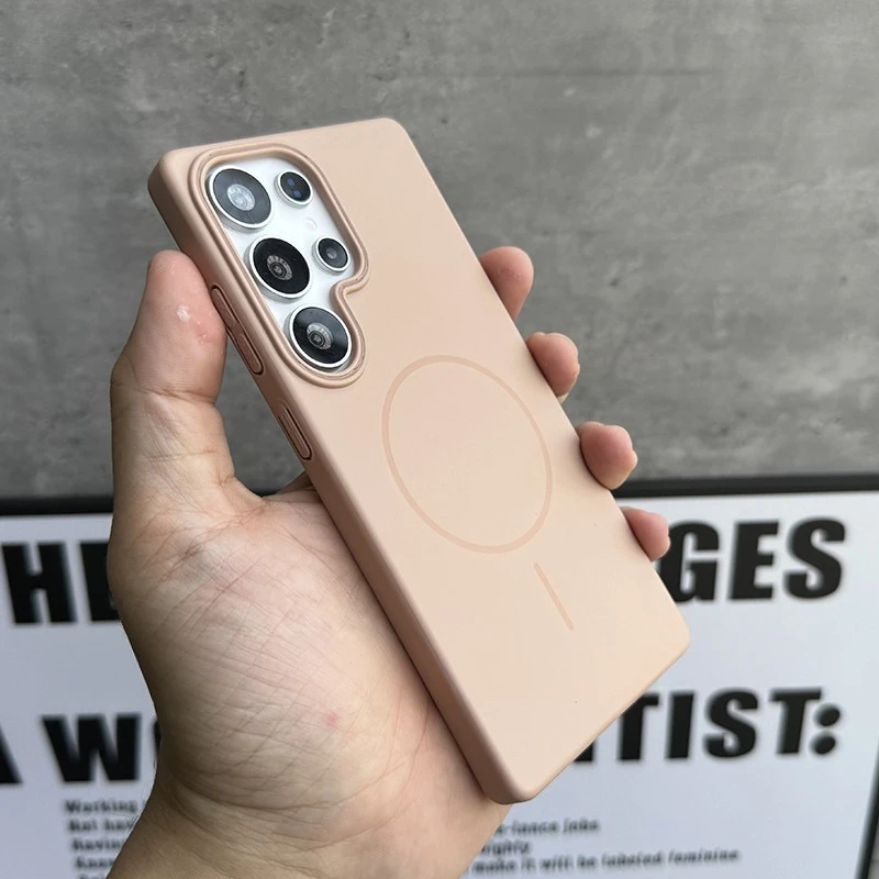 Luxury Slim Matte MagSafe Shockproof Phone Case - Solid Color