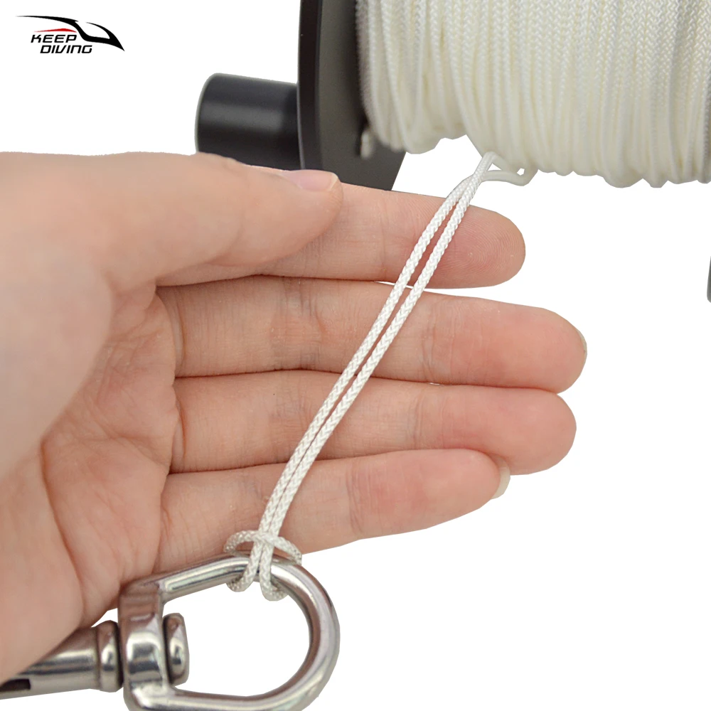 Cave diving Aluminum Alloy Handheld Reel 329/394/525ft Scuba Diving SMB Accessorie Drift Diving Guide Lines
