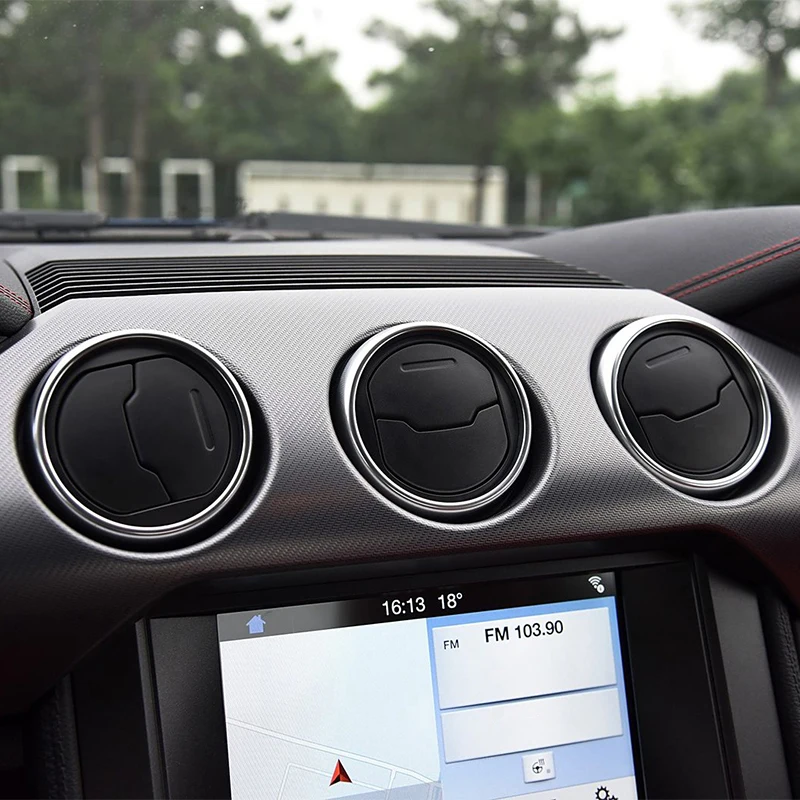 Center A/C Air Vent Air Conditioning Vent For Ford Mustang 2015 2016 2017 2018 2019 2020 2021-2023 FR3Z-19893-AE FR3Z-19893-AC 6
