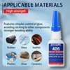 New Super Glue 406 Repairing Glue Instant Adhesive Fast Bonding Ultra-strong Adhesive long-lasting Colorless Adhesive Glue Tool 4
