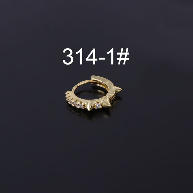 Punk Irregular Rivet Hoop Earrings for Women 2021 Trendy Jewelry Piercing Heart Pendant Earring for Teens