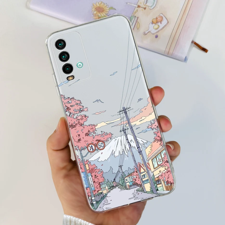 Cute Fashion Painted Clear Silicone Soft Slim Phone Case Cover