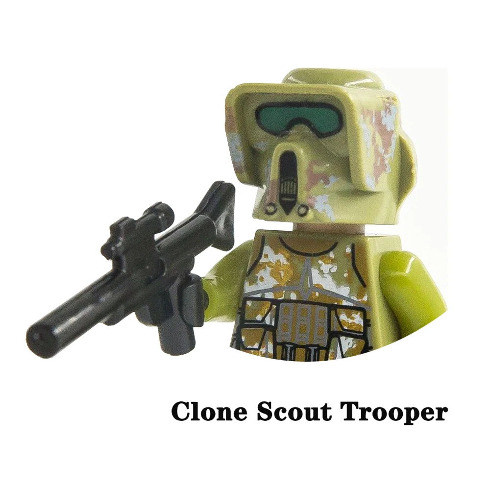 wooden block puzzle Disney Brand The Bad Batch Clone Trooper Building Blocks ARC Commander Colt Blitz Hammer Cody Rex Bricks Elite Squad Trooper Toy wooden blocks Blocks