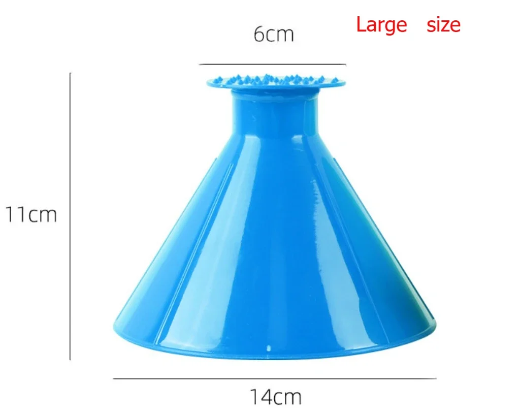 2-in-1 Magical Car Snow Scraper 5pc/lot Funnel Cone Shaped Ice Removers Scraper Original for Windshield Durable Snow Brush Car