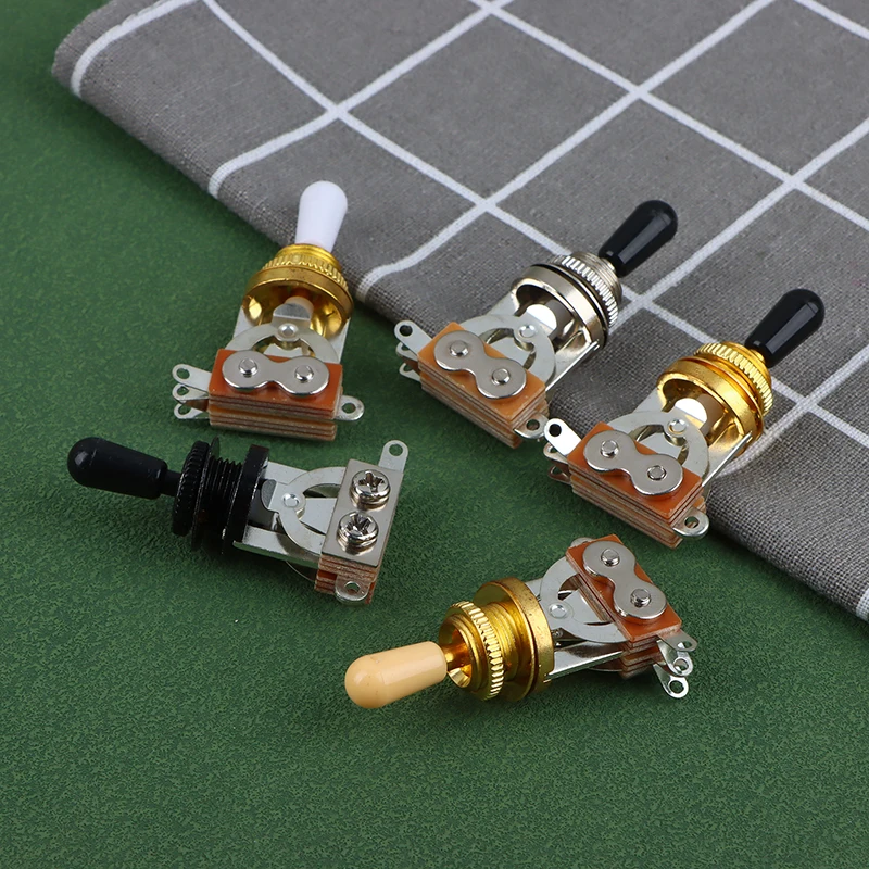 Guitar Tool 1Pc 3 Way Short Straight Guitar Toggle Switch Pickup Selector For Electric Guitars Pickups Switch Control