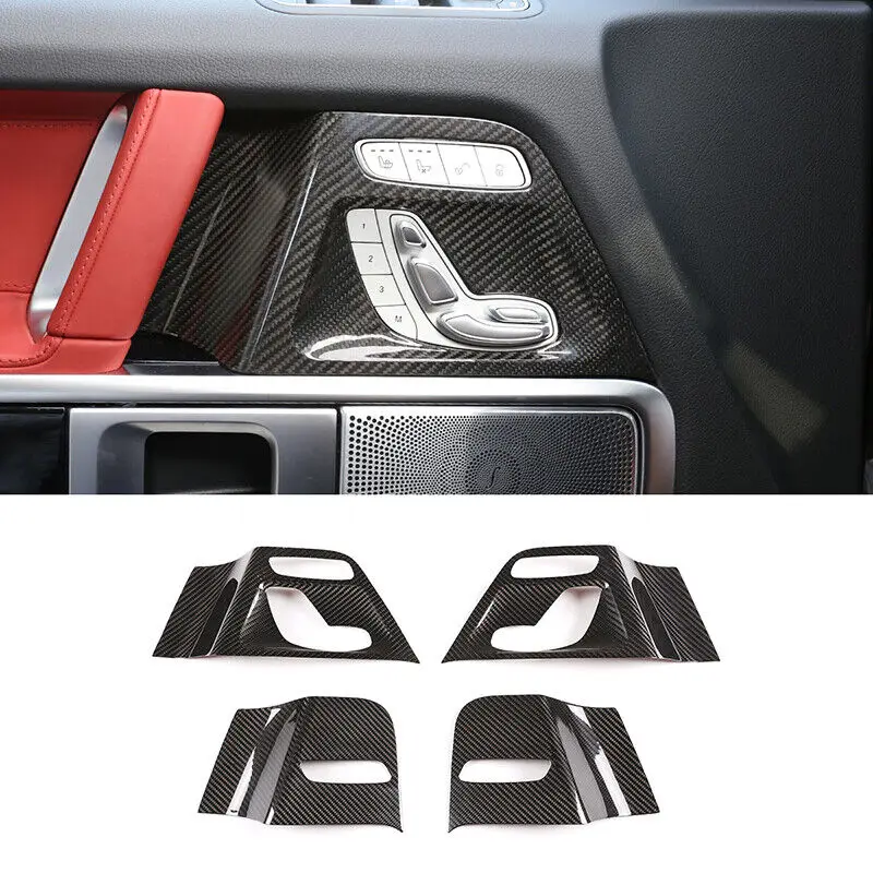 

Real Carbon Fiber Seat Switch Button Handle Panel For Benz G Class W463 2019-2020