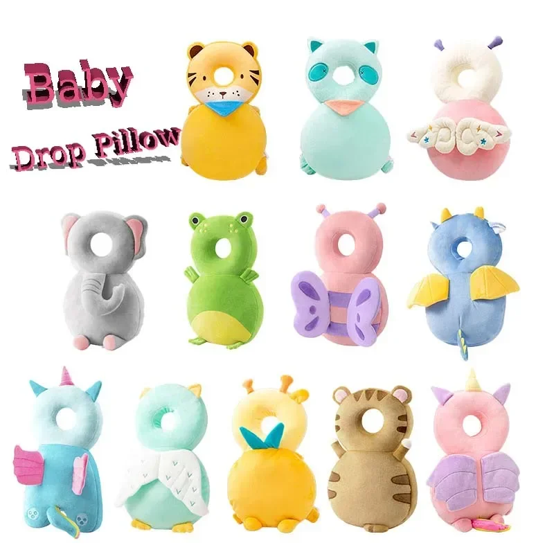 Toddler Head Protector Backpack Pillow Cartoon Plush Style Baby Security Soft PP Cotton 1-3 Year For Kid Children head protection pillow